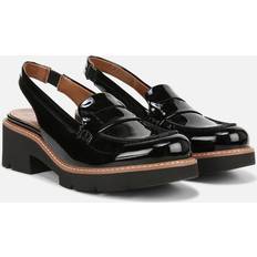 Platform Loafers Naturalizer Darry-Slingback Lug Sole Loafers Black Faux Patent (9.5W)