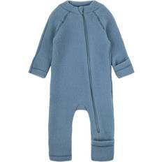 Mikk-Line 86 Jumpsuits Mikk-Line Merinould fleecedragt Blå år/98