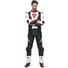 Dainese Motorcykelställ Dainese Laguna Seca 5 2-Piece Leather Suit - Black/White/Lava