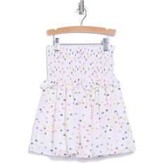 Girls - White Skirts Ava & Yelly Kids' Smocked Chiffon Skirt in Off-White (XL (16)