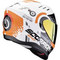 Scorpion EXO 520 EVO AIR TITAN White/Orange Casque