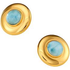 Aureum Iris Earrings in Metallic Gold