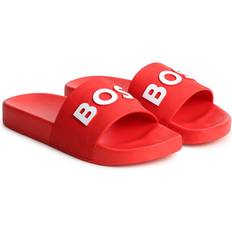 Rouge Sandales BOSS Boys Beach Capsule D4 Aqua Sliders Bright Red