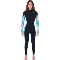 Womens Plus Printed 3/2mm Chest Zip Wetsuit
