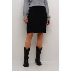 Kjol crDela Short Knit Skirt Svart