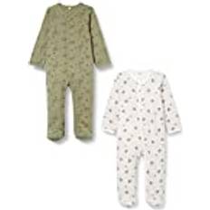 Gröna Pyjamasar Barnkläder Pippi Baby Pyjamas Set - Deep Lichen Green