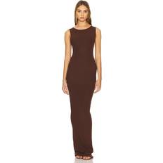 Brown - Long Dress Dresses AEXAE Knit Tank Maxi Dress in Brown. M, S, XS