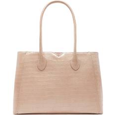 Taschen Isabel Bernard Honoré Cloe Midi kroko beige Handtasche aus Kalbsleder IB25082-272