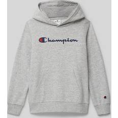 Champion Tops Champion Big Logo Fleece Hoodie - Navy/Grijs