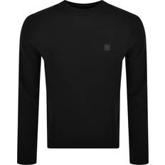 Cashmere - Herre Overdele BOSS Logo-patch sweater in cotton and cashmere