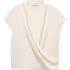 XXL Blouses Mango Cruise Drape Top, Cream