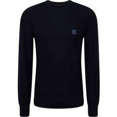 Cashmere - Men Jumpers BOSS Pull Anion - Navy Blue