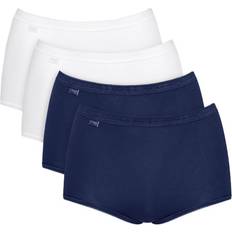 Sloggi 4-pack Basic Plus Maxi Panty White/Navy * Kampanj *