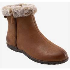 Faux Fur Ankle Boots Softwalk Helena Boot Luggage (8.5WW)