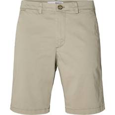 Chinoshortsit - Ruskea Selected Chino Shorts - Beige