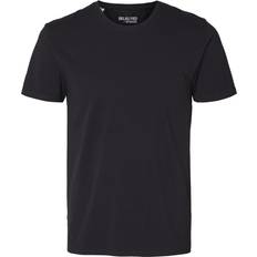 Selected Herr T-shirts Selected Kortärmad T-shirt Svart