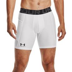 NBA Pants & Shorts Under Armour Men's HeatGear Compression 6" Shorts, Large, White/Black