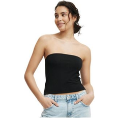 Kort Linnen Cotton On All Day Tubtopp Med Bandeau Ringning - Svart