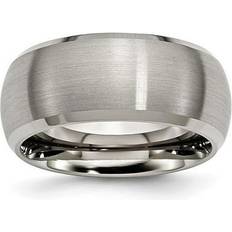 Engagement Rings - Men J Brand Titanium Beveled Edge mm Satin & Polished Band