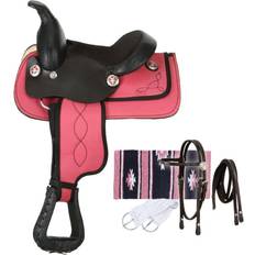 Pink Horse Saddles Kelly Silver Star Miniature Krypton Synthetic Saddle Package