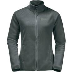Jack Wolfskin Womens Moonrise Full Zip Warm Recycled Fleece Sweater - Slate Green
