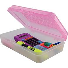 Purple Desktop Organizers Enday Pencil Box Pink Plastic Small Dots