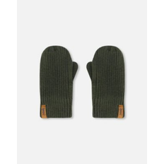 Boys Mittens Deux par Deux Boy Knitted Mittens Forest Green Toddler/Child Forest green (10-14)