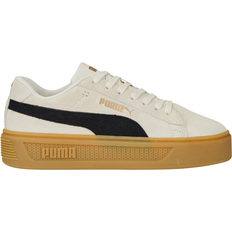 Puma PUMA Smash Platform V3 Suede Trainers, Pristine/Black