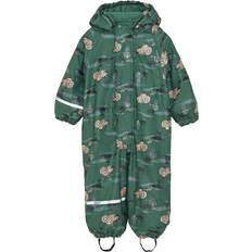 Regntøj Børnetøj på tilbud CeLaVi Rainsuit w. Fleece - Smoke Pine (310413-9718)