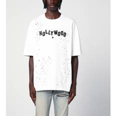 Amiri T-Shirts Amiri White 'Hollywood' Shotgun T-shirt