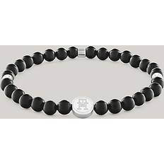 Tommy Hilfiger Armband Tommy Hilfiger TH Monogram Onyx Bead Bracelet BLACK One