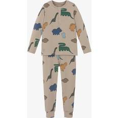 Beige Pigiame Liewood Pigiama Set Dinosauri/Nebbia - Beige