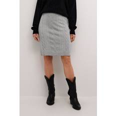 Gråa Kjolar Cream Kjol crDela Short Knit Skirt Grå