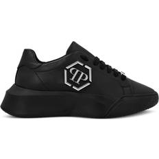 Godzilla Runner logo-plaque sneakers unisex Rubber/Leather/Leather Black