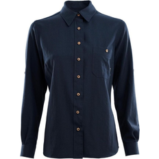 Blå - Merinould Skjorter Aclima ReBorn Woolshirt - Navy Melange