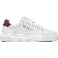 Calvin Klein Herr Sneakers Calvin Klein Leather Trainers White