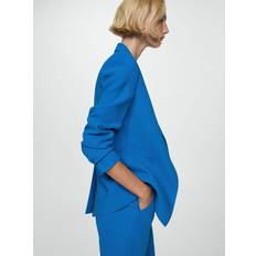 XXS Anzüge Mango Blazer 'Iguana' royalblau