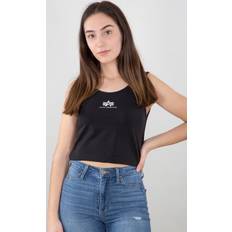Alpha Industries Tank Tops Alpha Industries Basic Crop SL Ladies Tank Top - Black
