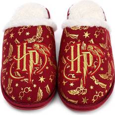 Gold Slippers Children's Shoes Harry Potter (UK Child 12) Slippers Girls Kids Slip-On Fluffy Red House Shoes