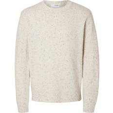 Selected Homme Pyöreäpäänteinen Pusero - White