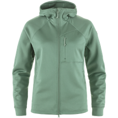 Abbigliamento Fjällräven Donna Giacca Abisko Grid Fleece Hoodie - Verde