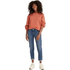 Röda Jeans Levi's Dam Mid Rise Boyfriend - Lapis Gem