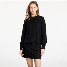 Calvin Klein Dam Överdelar på rea Calvin Klein Cotton Wool Monogram Jumper Black