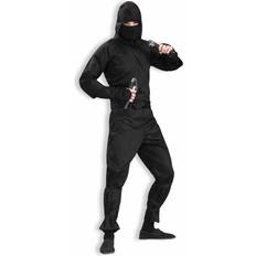 Mens deluxe black ninja costume