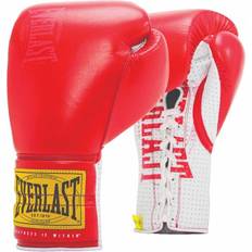 Everlast Kampsport Everlast 1910 Sparring Laced Artificial Leather Boxing Gloves Rot oz