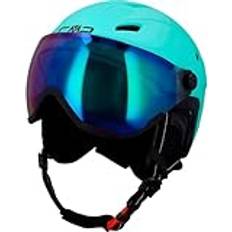 CMP Unisex Ski Helmet with Visor Wa-2 Skihelm mit Visier, Aqua (blau) Turchese