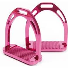 Stirrup Leather Harrys Horse Aluminum Riding Stirrups - Rose