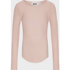 Long Sleeves Blouses & Tunics Molo Girl's Rochelle Ribbed Top, 7-14 PETAL BLUSH (9-10)