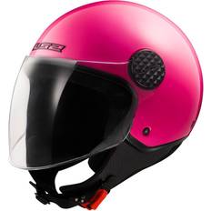 Pink Motorcycle Helmets LS2 Sphere Lux II Open Face Helmet - Neon Pink