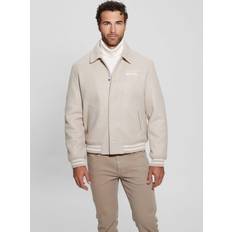 Guess Bomber Jackets Guess Eco Melton Flight Jacket Beige